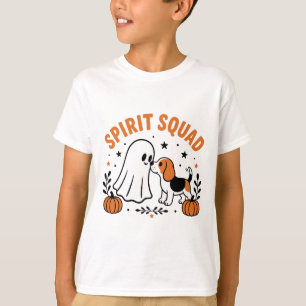 Camiseta Spirit Squad Fantasma Fofo e Cachorro Beagle Hallo