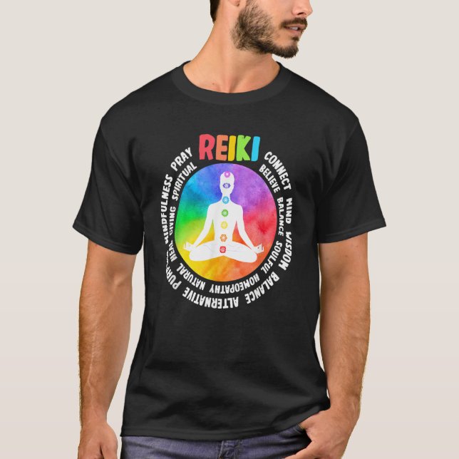 Camiseta Spiritual Healing Holistic Healer Meditation Chakr (Frente)