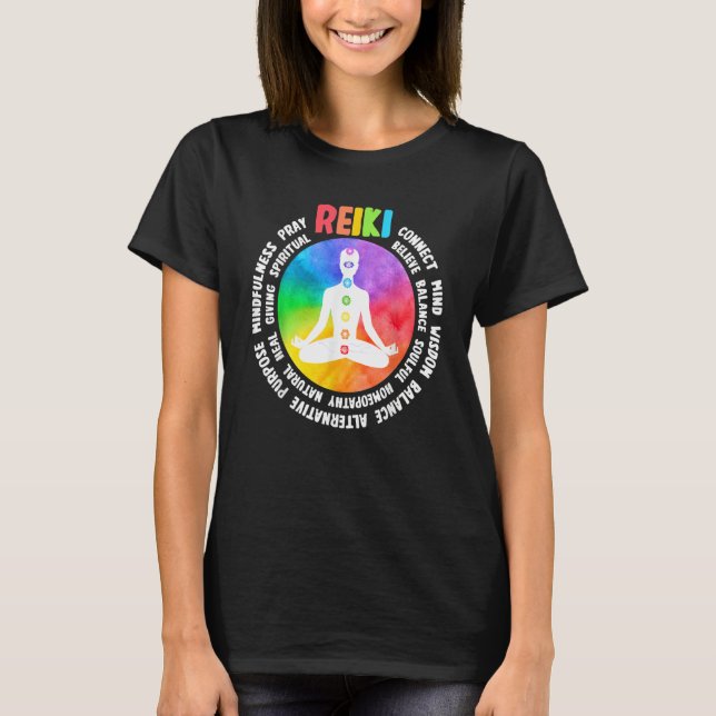 Camiseta Spiritual Healing Holistic Healer Meditation Chakr (Frente)