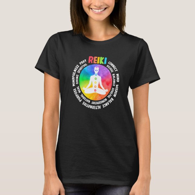 Camiseta Spiritual Healing Holistic Healer Meditation Chakr (Frente)