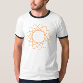 Camiseta Spirograph alaranjado