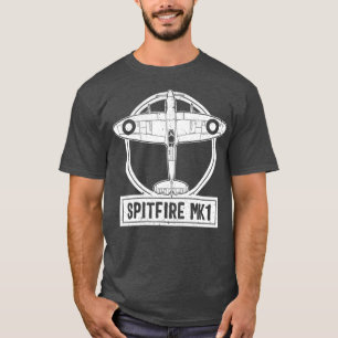 Camiseta Spitfire Fighter Supermarine RAF WW2 British
