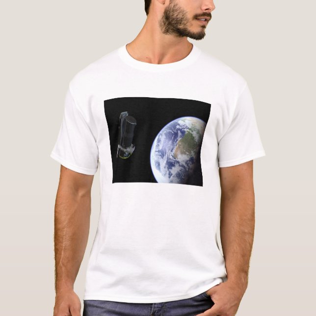 Camiseta Spitzer partindo da Terra logo após o lançamento (Frente)