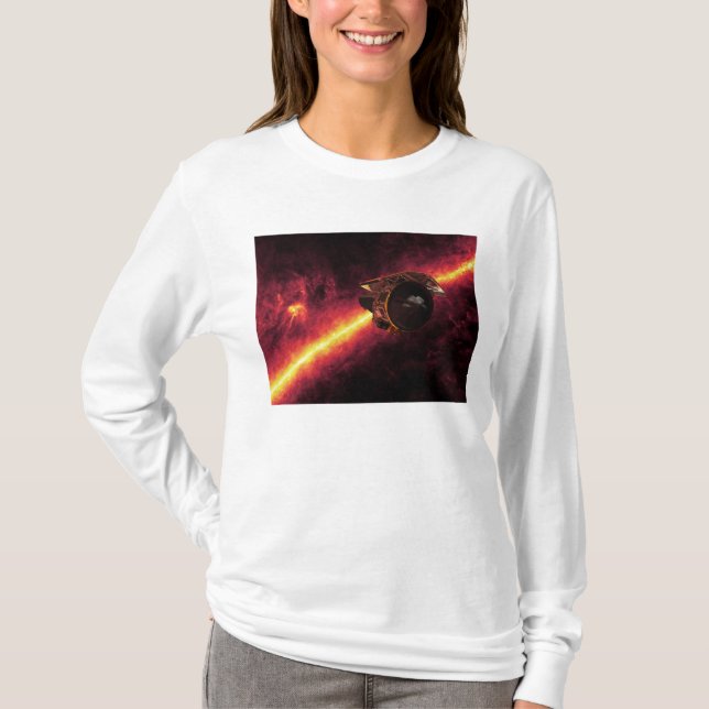 Camiseta Spitzer visto contra o céu infravermelho 2 (Frente)