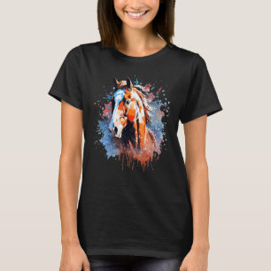 Camiseta Splash American Quarter Horse Colorido