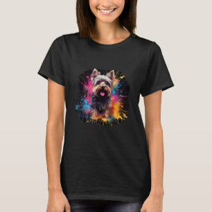 Camiseta Splash Art Yorkshire Terrier - Yorkshire Terrier S