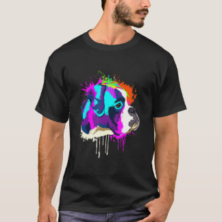 Camiseta Splash Boxer Dog Idea Dog