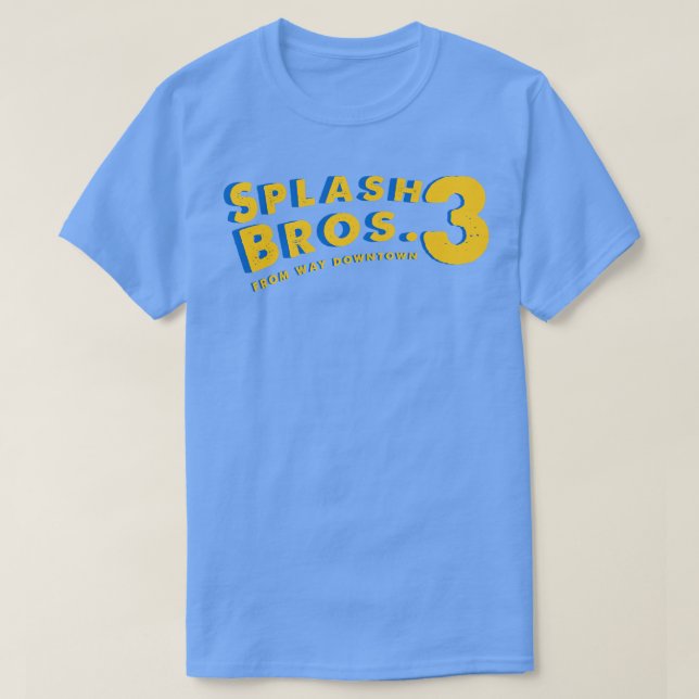 Camiseta Splash Bros 3 Da Forma Remix Do Centro (Frente do Design)