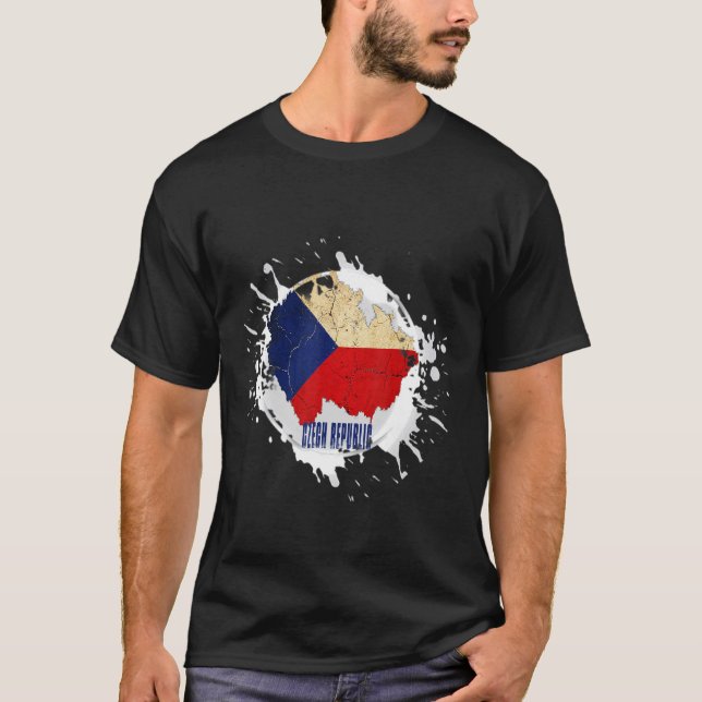 Camiseta Splash da República Checa (Frente)