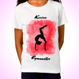 Camiseta Splash de Aquarela de Ginástica Personalizado