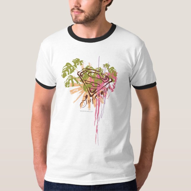 Camiseta Splash de Cor da Supergirl (Frente)