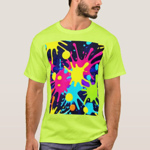 Camiseta Splash de Cores Vibrante