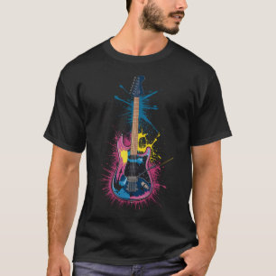Camiseta Splash de Violão Elétrico Vibrante