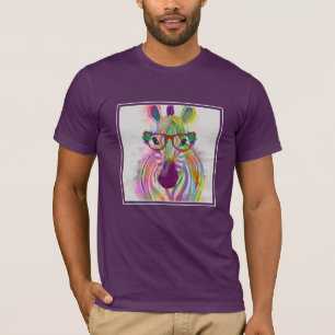 Camiseta Splash de Zebra Rainbow
