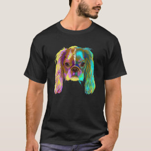 Camiseta Splash Dog English Toy Spaniel colorido