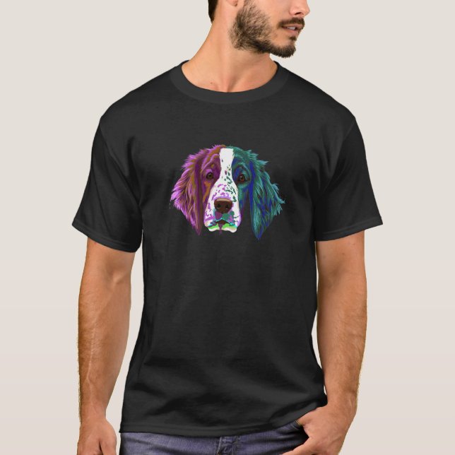 Camiseta Splash Dog Welsh Springer Spaniel (Frente)