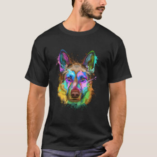 Camiseta Splash Ger Shepherd Gsd