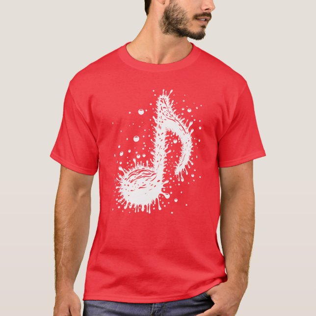 Camiseta Splash Music Notes Solta o amigo (Frente)