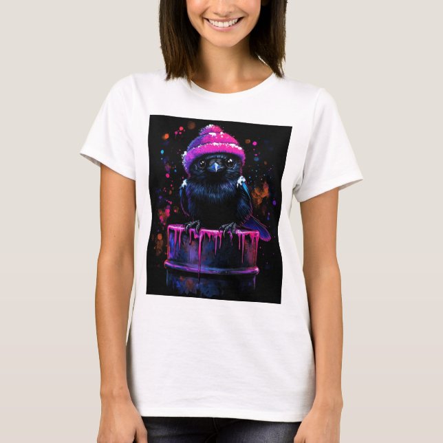 Camiseta Splashy raven (Frente)