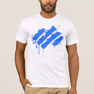 Camiseta Splatter blue