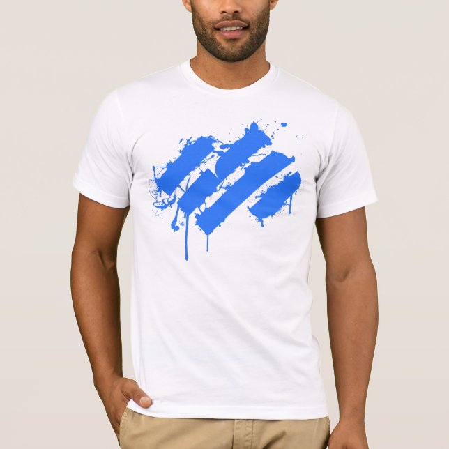 Camiseta Splatter blue (Frente)