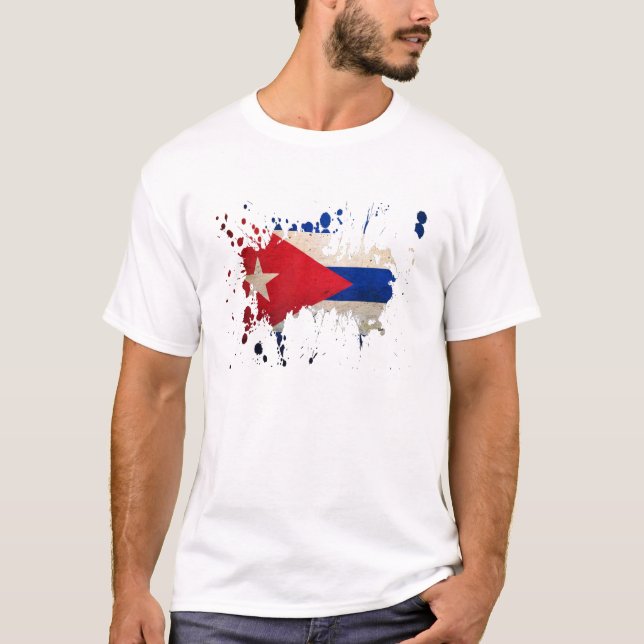 Camiseta splatter Cuba (Frente)