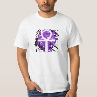 Camiseta Splatter da cor de Ankh (roxo, homens)