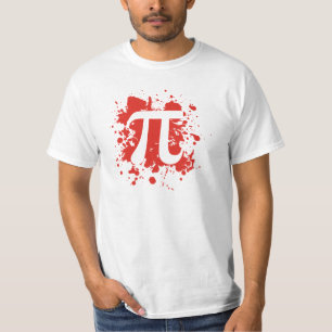 Camiseta splatter do pi do logotipo