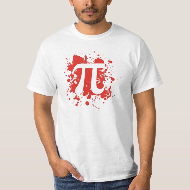 Camiseta splatter do pi do logotipo (Frente)