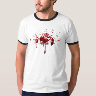 Camiseta Splatter do sangue