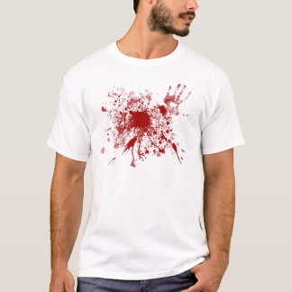 Camiseta Splatter do sangue do t-shirt