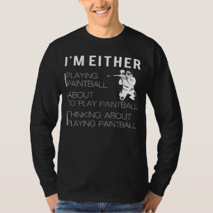 Camiseta Splatter e risada: Camisa-T de Paintball engraçado