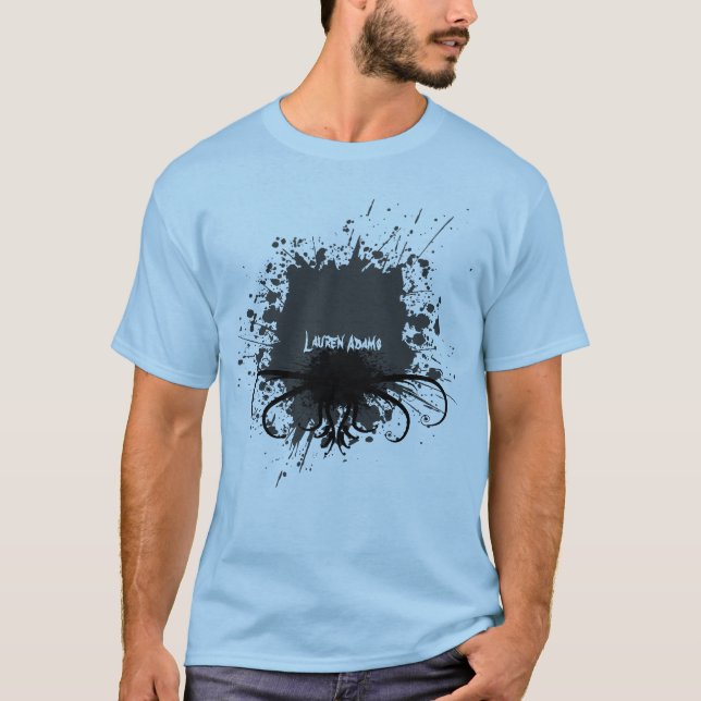Camiseta Splatter em homens claros (Frente)