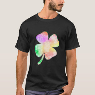 Camiseta Splatter Irish Sharock Lucky Quatro Folhas Clover