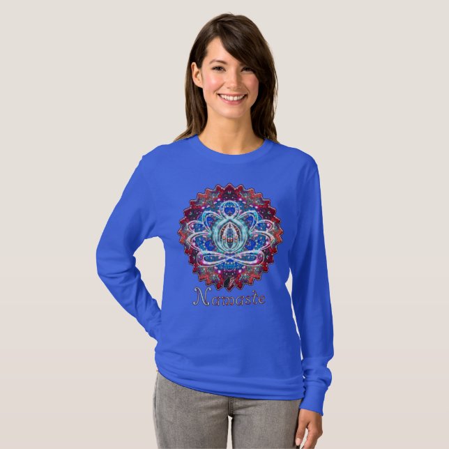 Camiseta Splendorous Zen Lotus Namaste (Frente Completa)