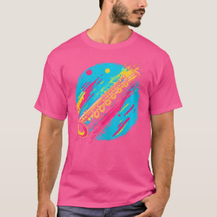 Camiseta Splotor de Cor de Flute