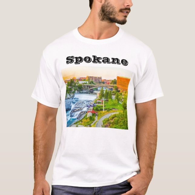 Camiseta Spokane cai no t-shirt de Washington (Frente)