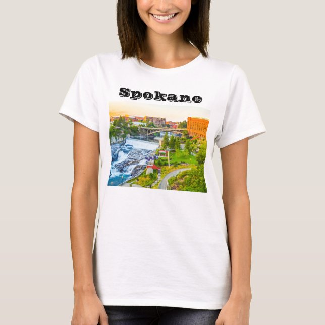 Camiseta Spokane cai no t-shirt de Washington (Frente)