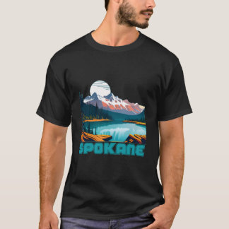 Camiseta Spokane Souvenir Roupa - Retro Vintage Spokane