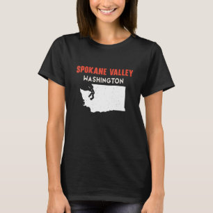 Camiseta Spokane Valley Washington EUA State America Viagem