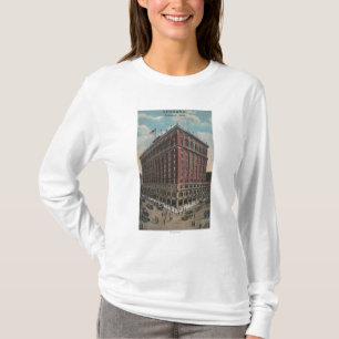 Camiseta Spokane, WA - vista do hotel de Davenport