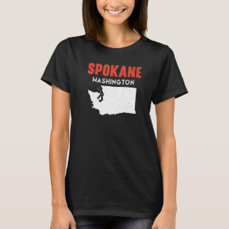 Camiseta Spokane Washington EUA Estado América Viagem Washi