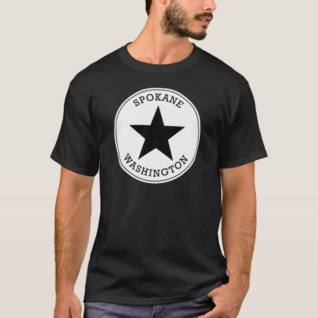 Camiseta Spokane Washington T-Shirt (Frente)
