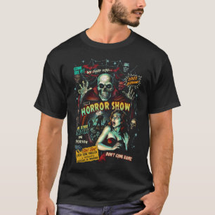 Camiseta Spook Show Horror Show T-Shirt dos Homens - (Preto