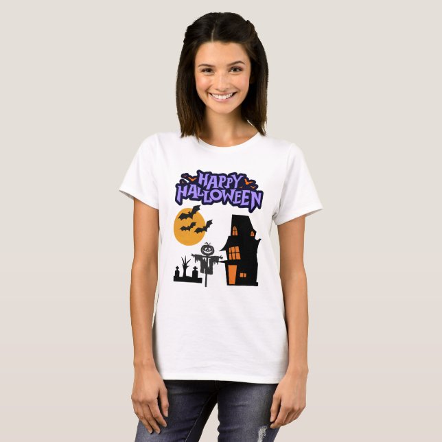 Camiseta Spook-tacular Savings on Halloween Gear! (Frente Completa)