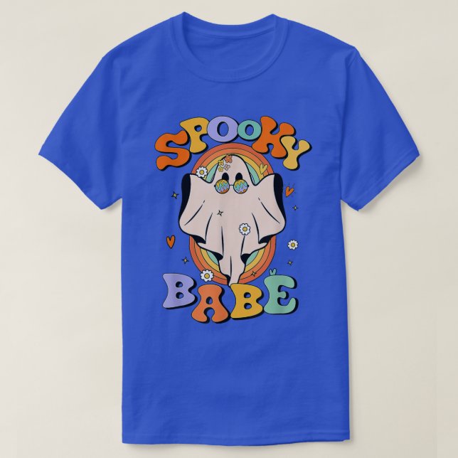 Camiseta Spooke Babe Cute Ghost Fall Vibes Autumn Ghost Hal (Frente do Design)