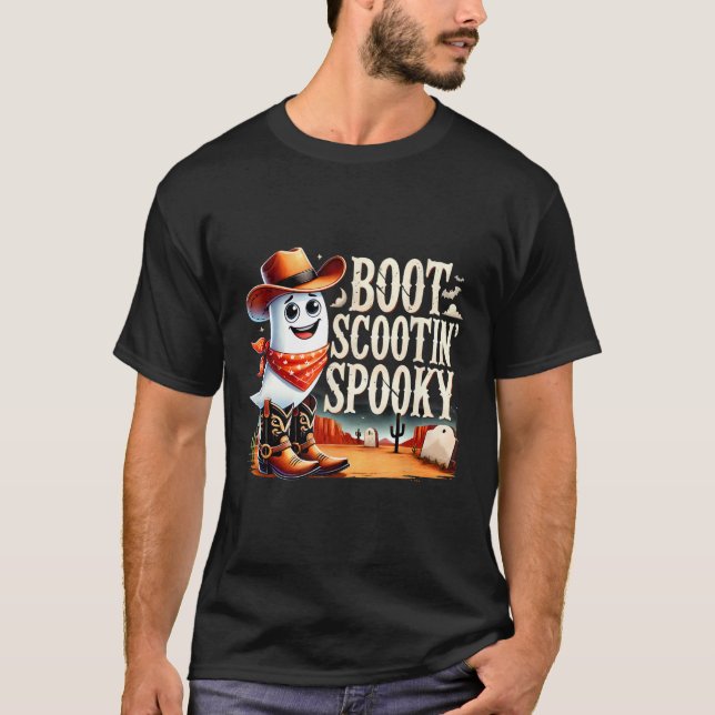 Camiseta Spookeen Ghost Cowboy Fantasma Ocidental (Frente)