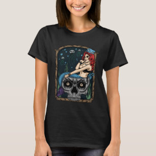 Camiseta Spookeen Halloween Gótico Skull Mermaid