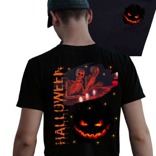 Camiseta Spooken Halloween Skeletal