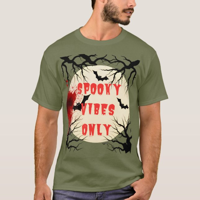 Camiseta Spookes apenas no dia das bruxas e no sangue (Frente)